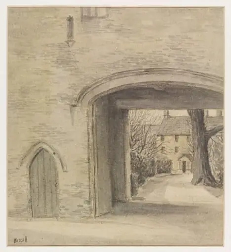 Old Monastery Doorway, now the entrance to Quenington Court, Quenington