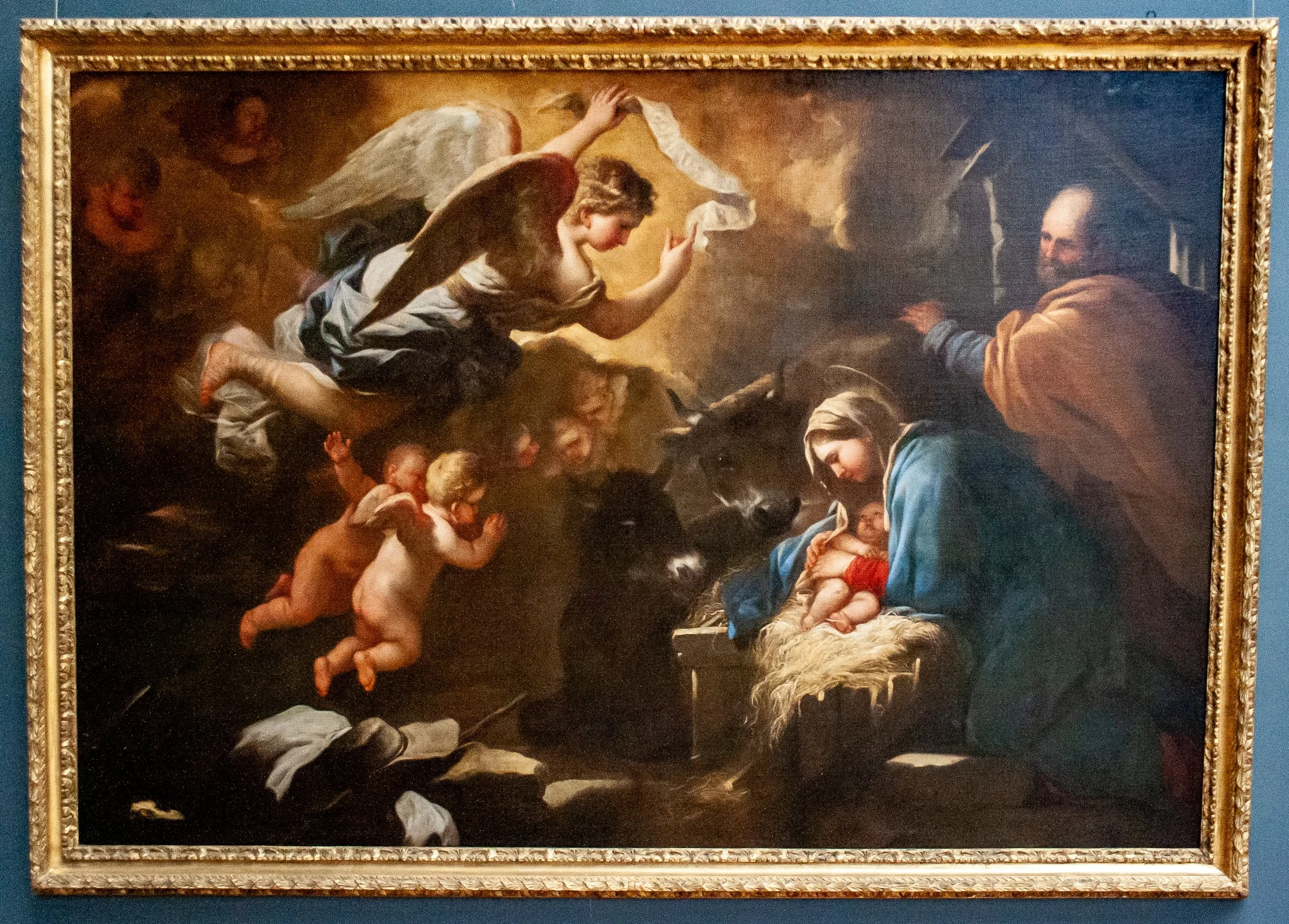 Nativity, by Luca Giordano, oil, 1700