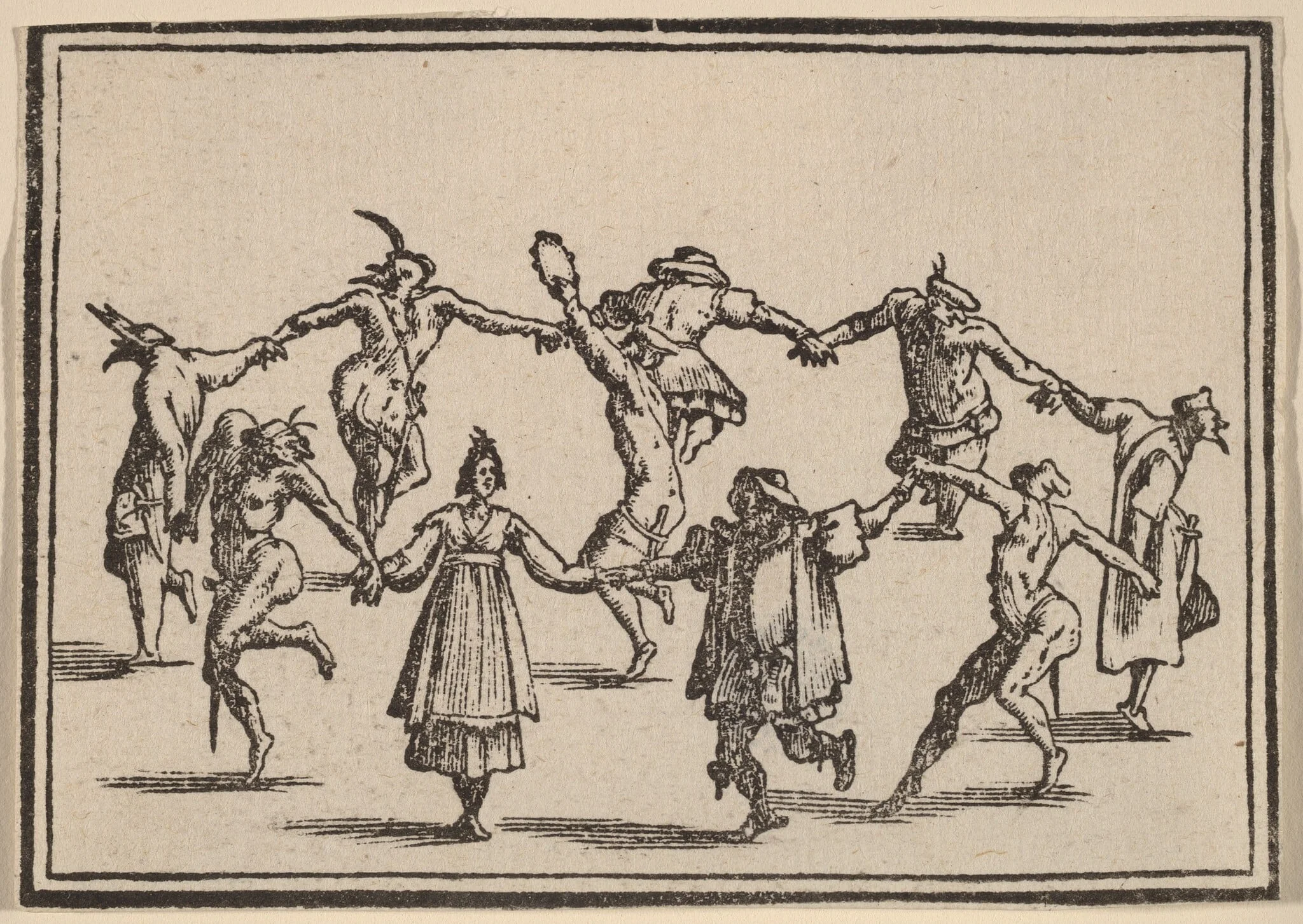 The Dance, by Edouard Eckman, ink, 1621
