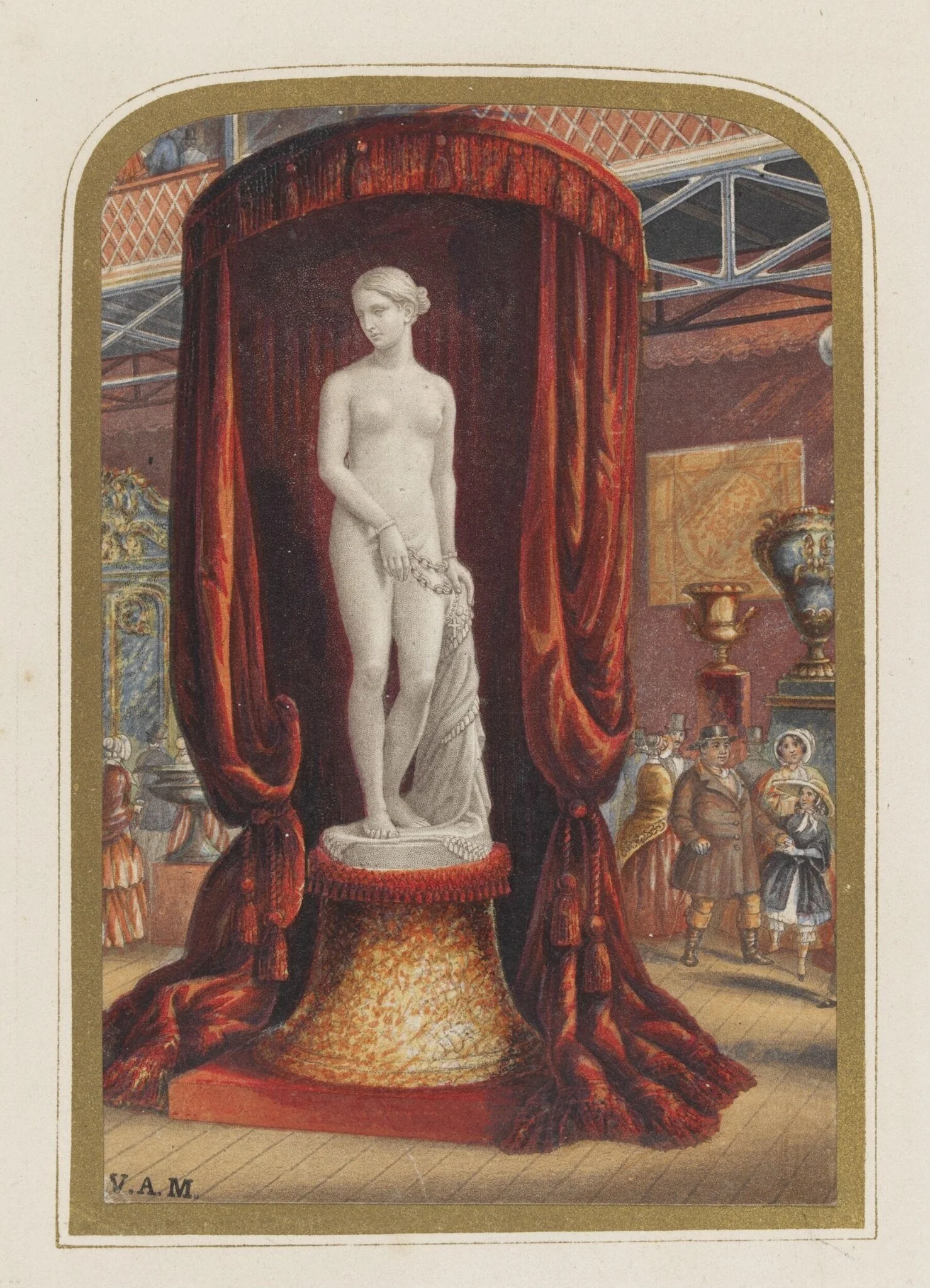 The Greek Slave, by George Baxter, 1854