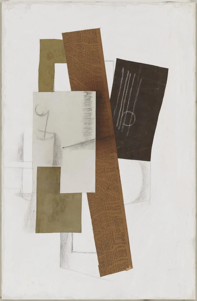 Untitled, by Georges Braque, gouache, 1913
