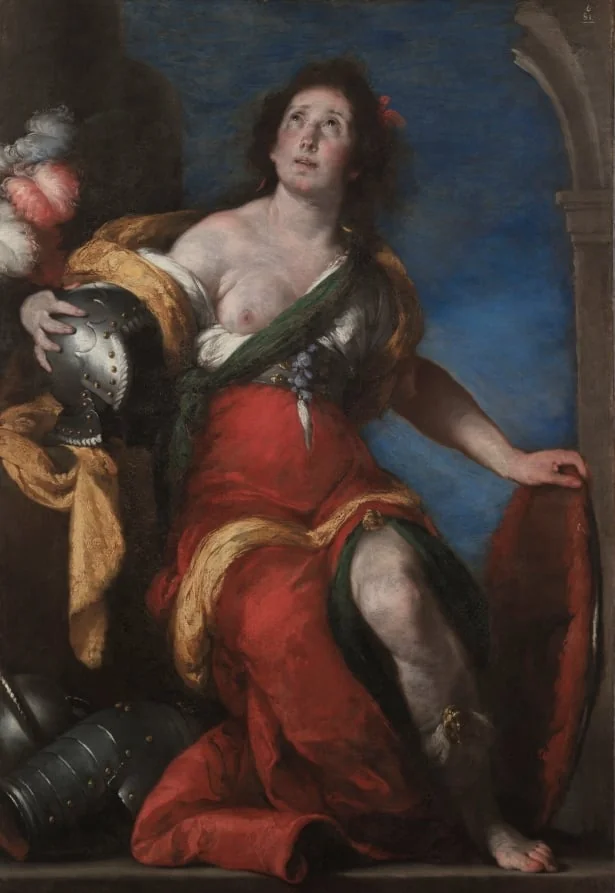 Allegorical Figure, by Bernardo Strozzi, unspecified, 1636