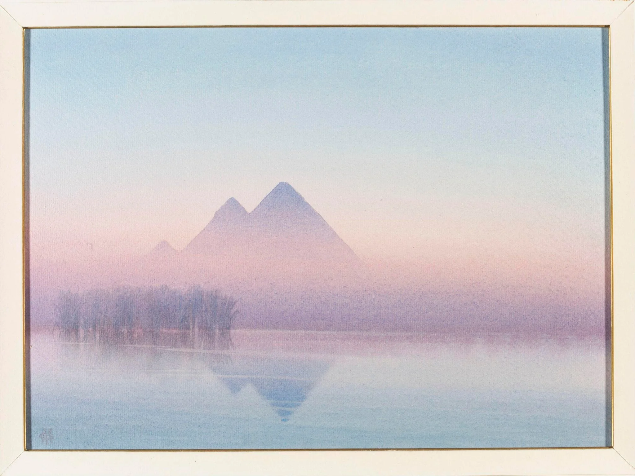 Pyramids At Sunset