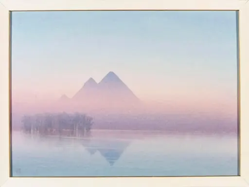Pyramids At Sunset
