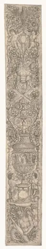 Ornament Panel: Triton and Two Infant Satyrs