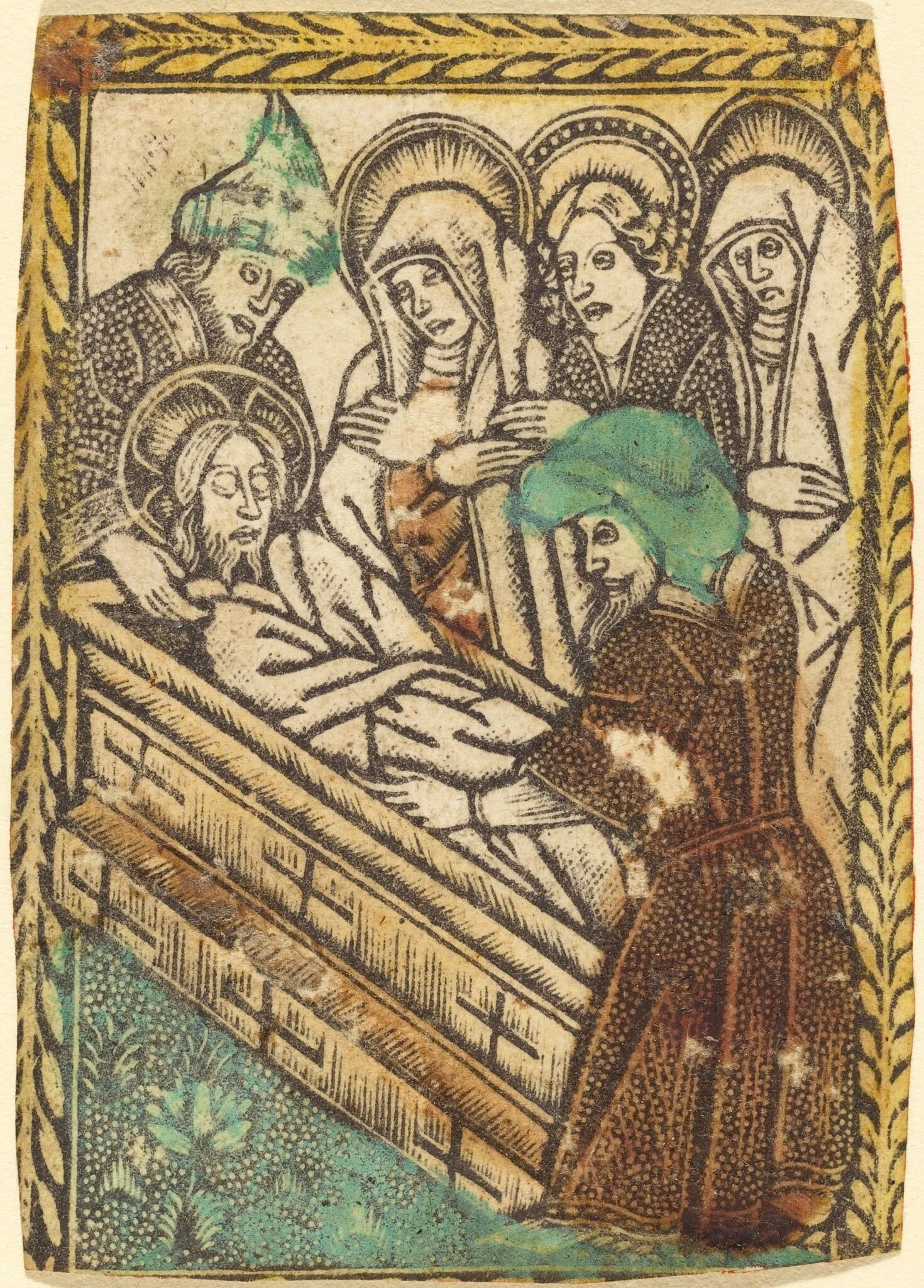 The Entombment, by German 15th Century, paint, 1470