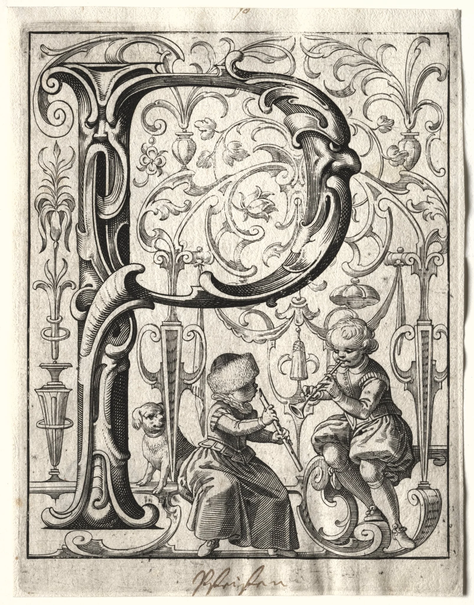New ABC Booklet:  P, by Lucas Kilian, 1627
