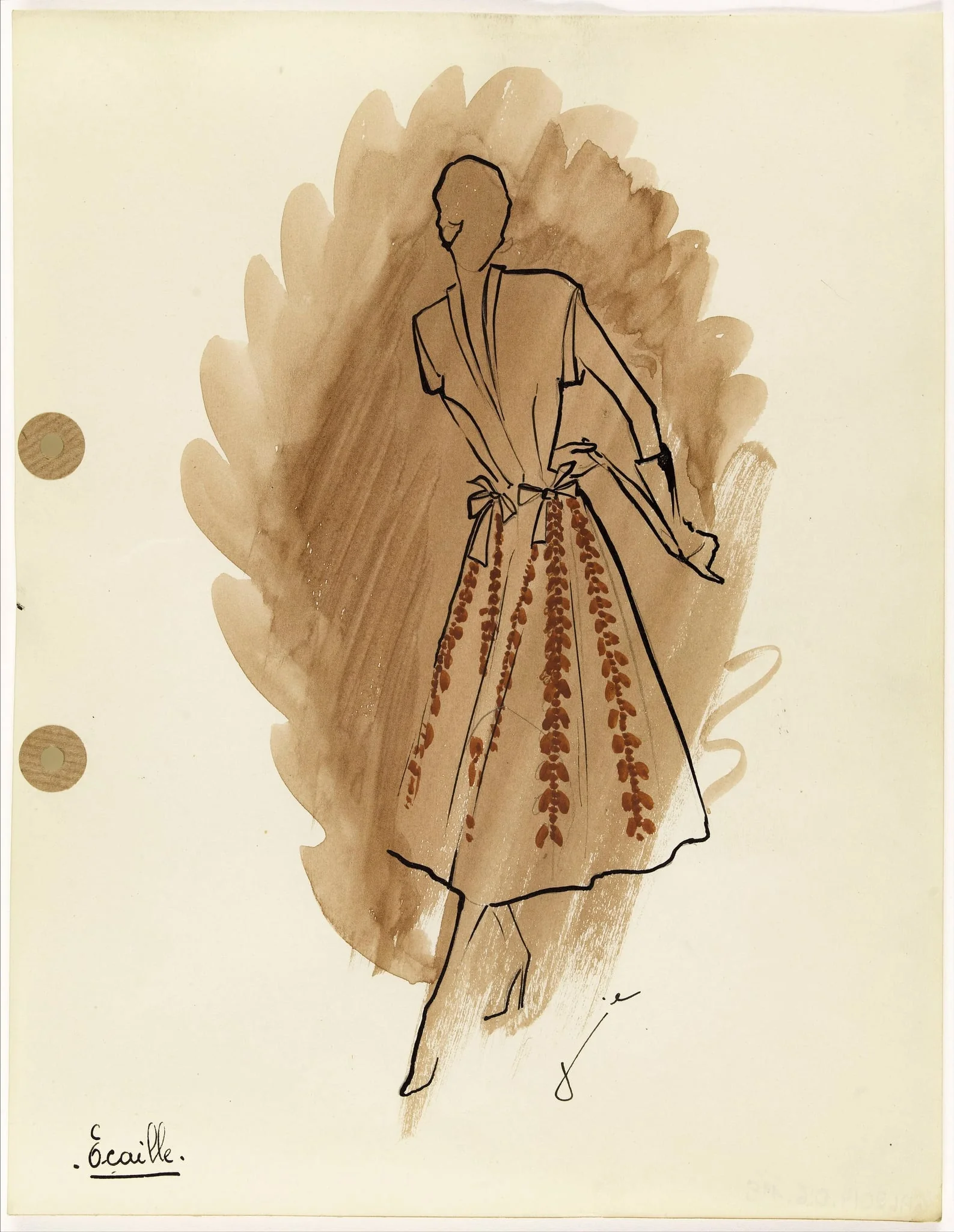 'Ecaille', by Marie-Louise Carven, 1949