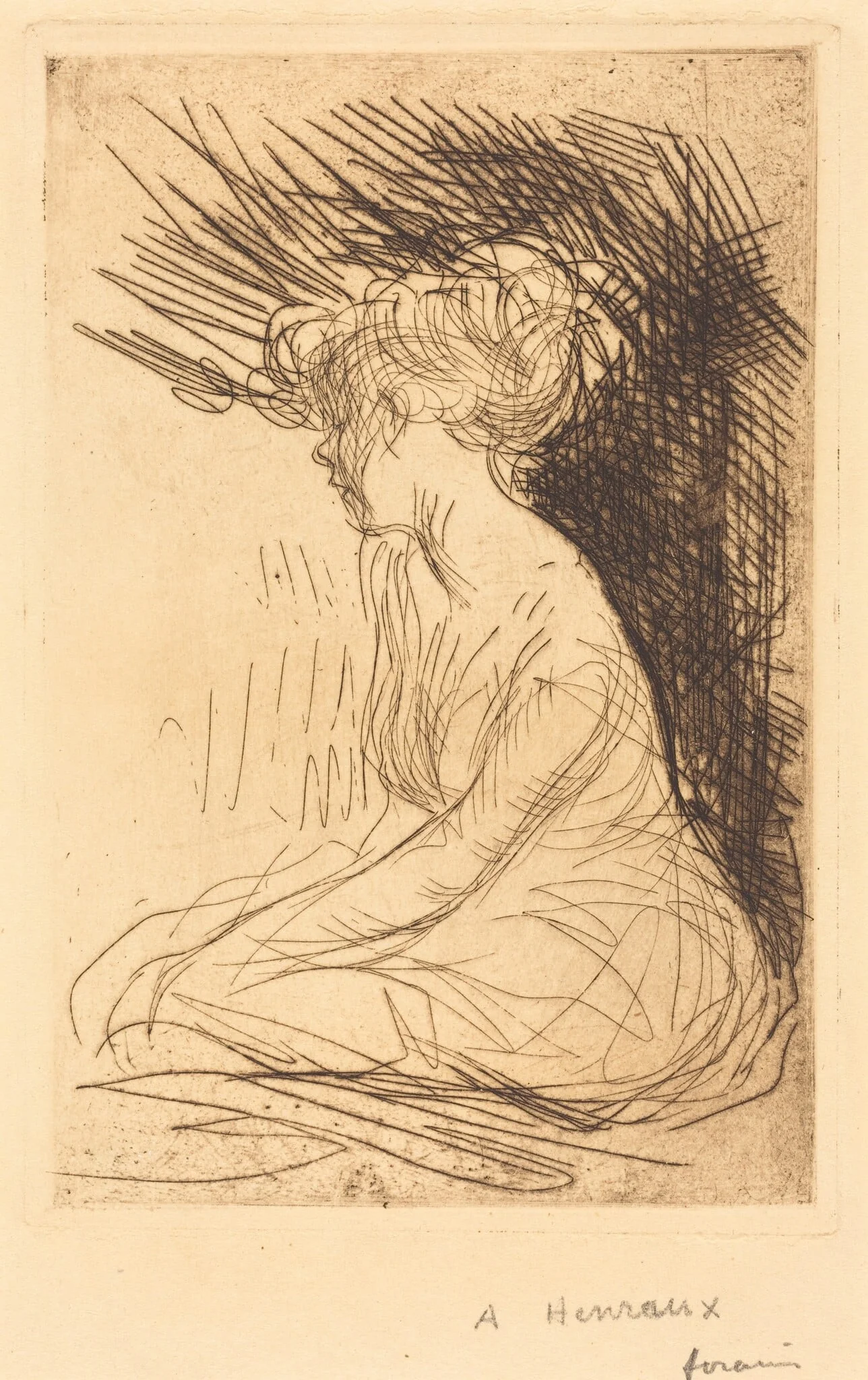 Femme assise de profil (Woman Seated in Profile)