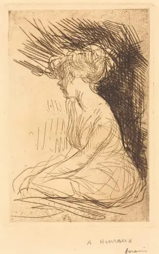 Femme assise de profil (Woman Seated in Profile)