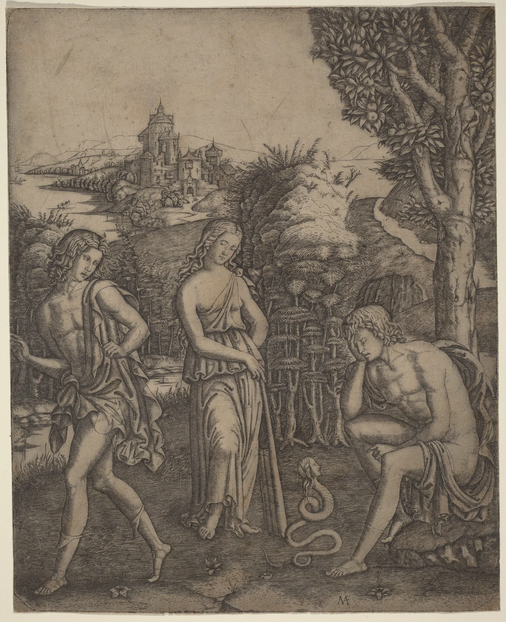 Serpent Speaking to a Young Man