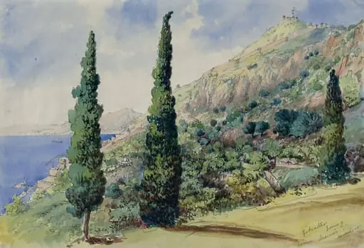 From a window, Gibraltar
