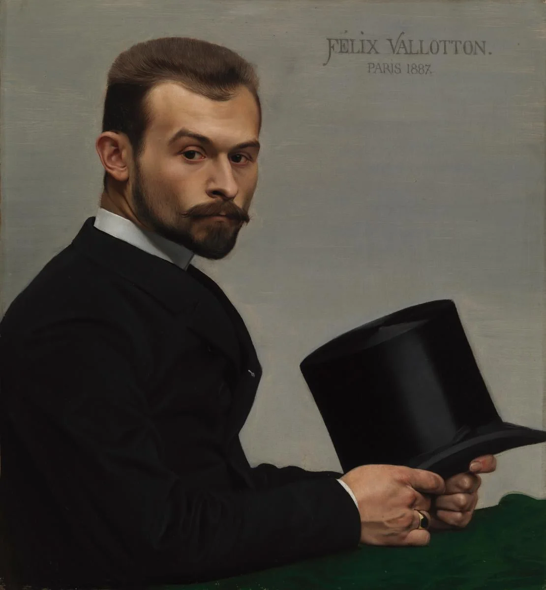 Graafikko Félix Jasinskin muotokuva, by Félix Edouard Vallotton, unspecified