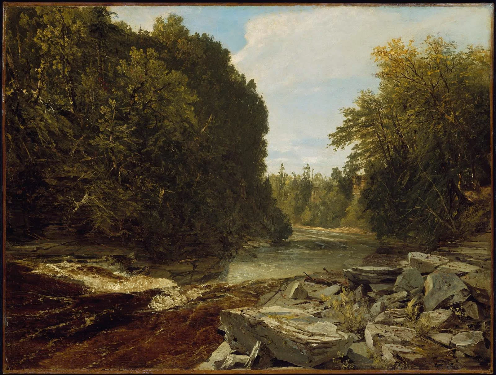 Trenton Falls, New York, by John Frederick Kensett, oil, 1854