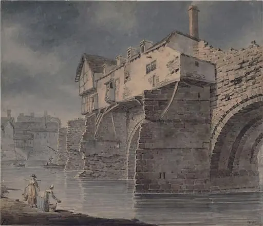 Bewdley, Worcestershire - Old Bridge with Houses