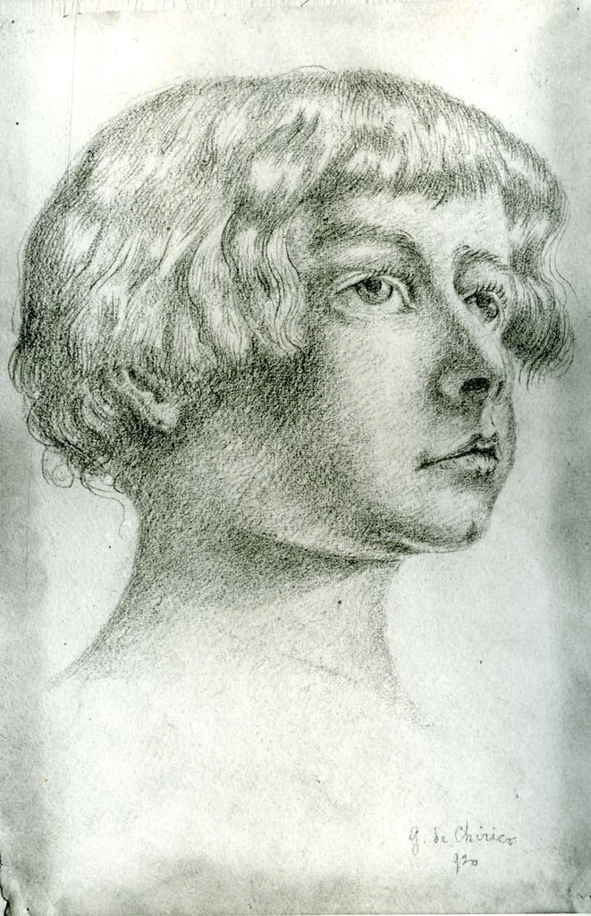 Untitled, by Giorgio de Chirico, graphite, 1920