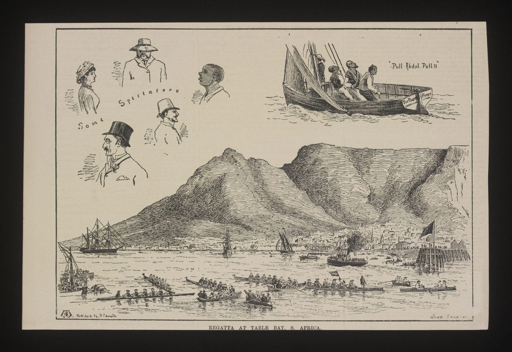 Regatta at Table Bay, S. Africa