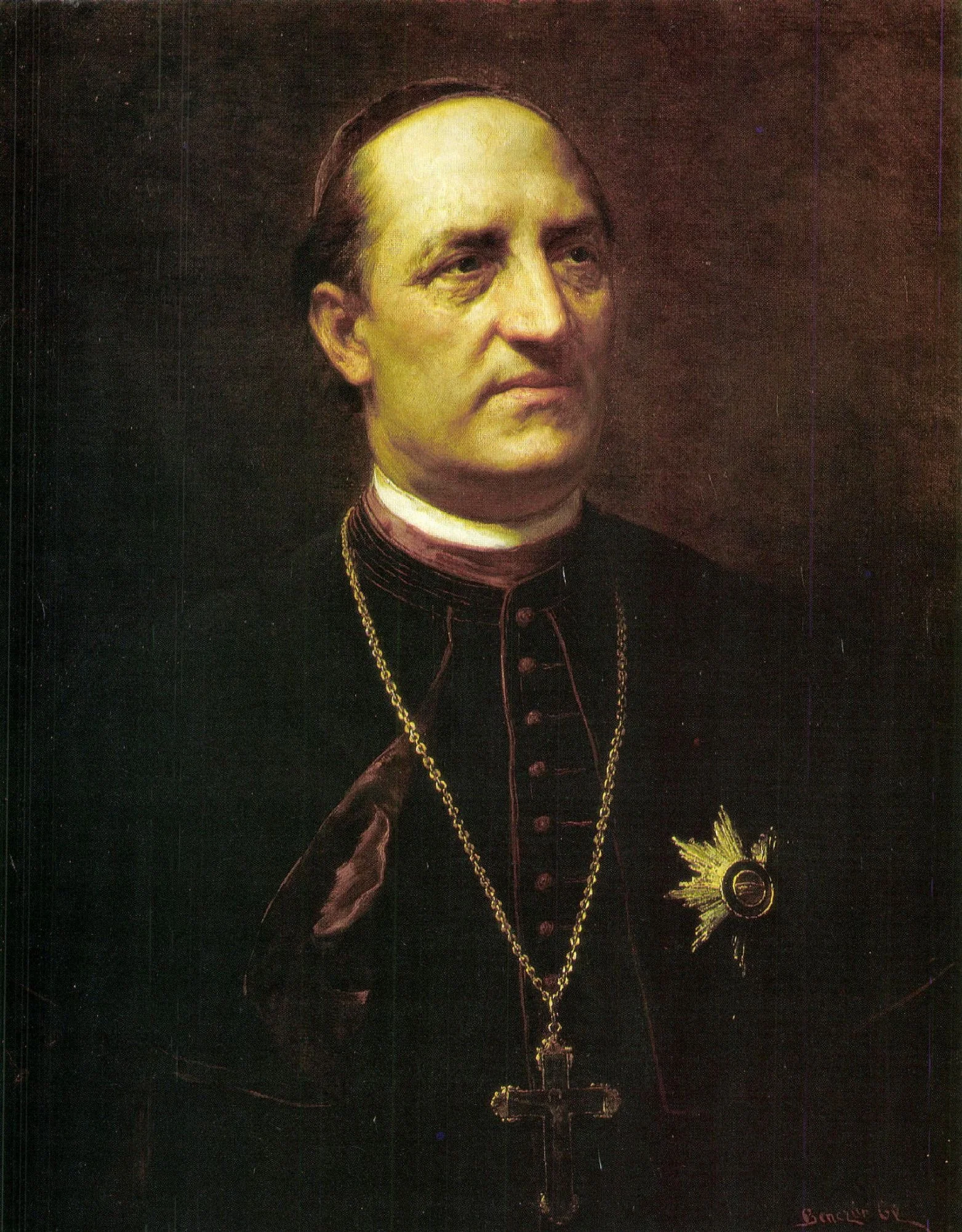 Portrait of Arnold Ipolyi, by Gyula Benczúr, oil, 1896