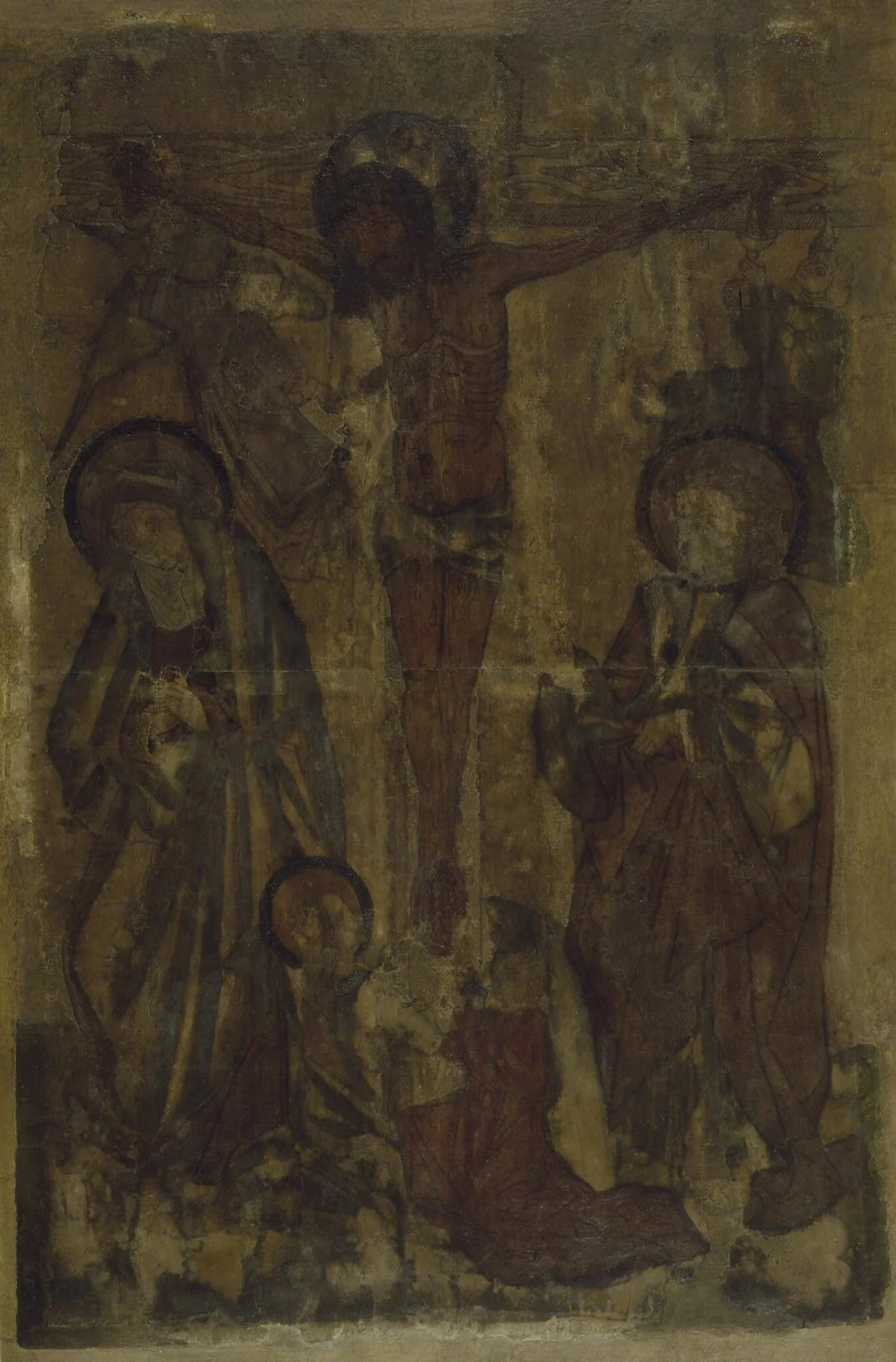 Christ on the Cross, by Netherlandish 15th Century, ink, 1455