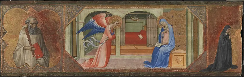 St. Benedict - The Annunciation - A Kneeling Nun