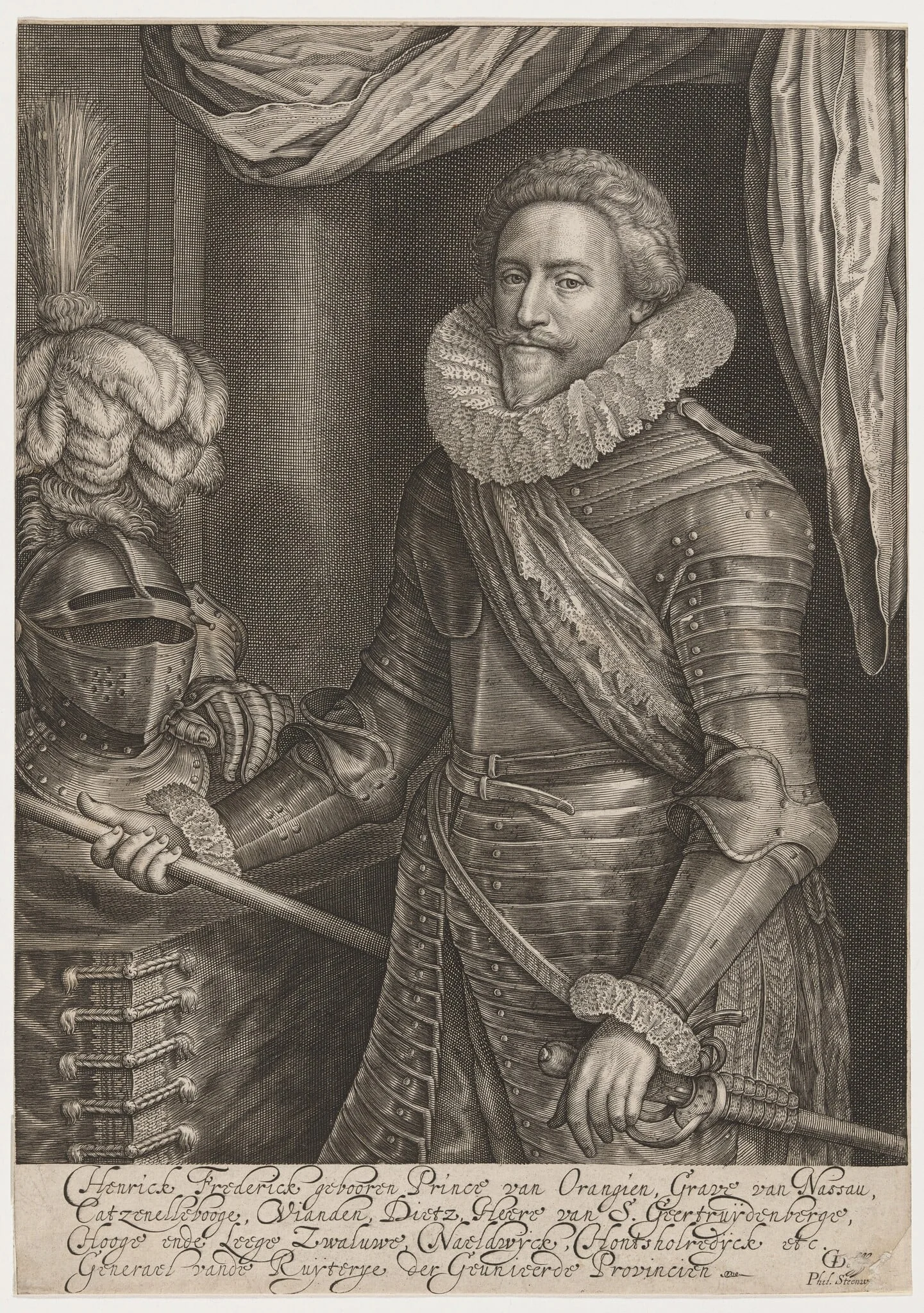 Frederick Henry, Prince of Orange, by Willem Jacobsz Delff, ink, 1609