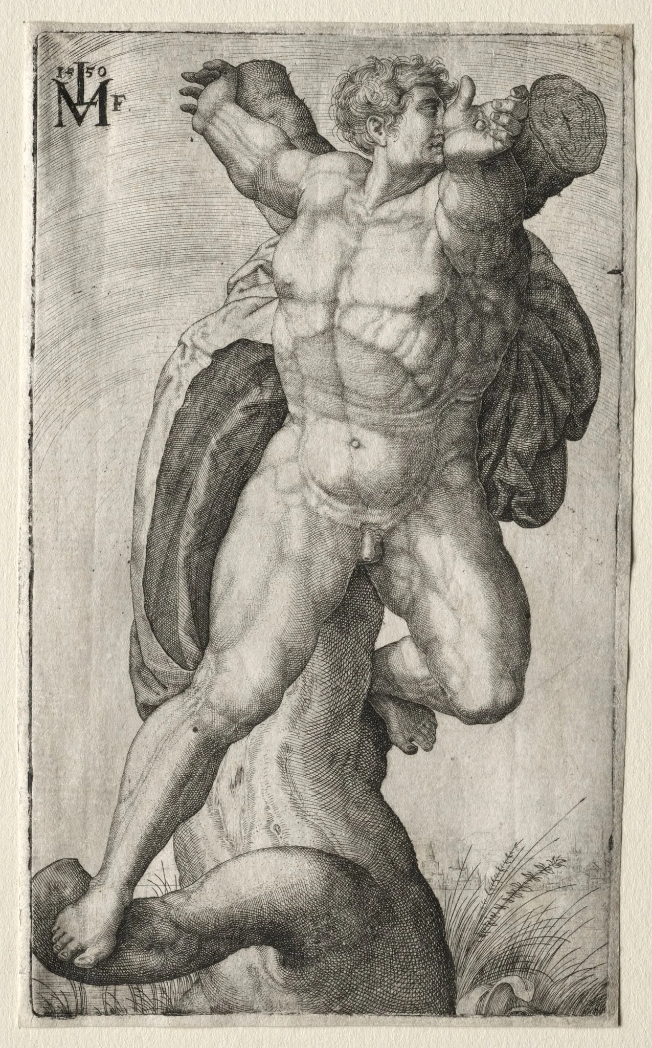 Crucified Man, by Melchior Lorck, 1550