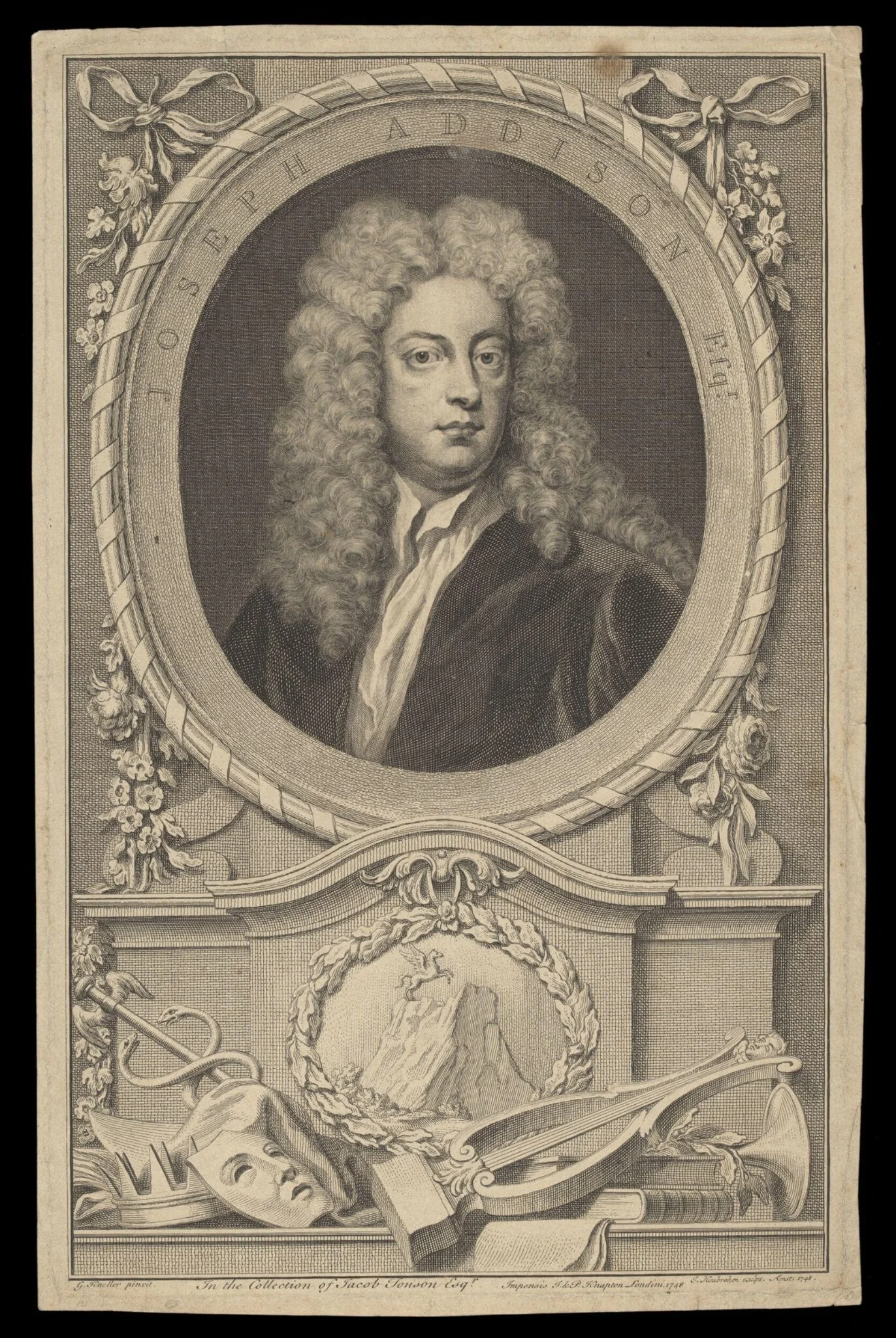H Beard Print Collection, by Godfrey Kneller, 1748
