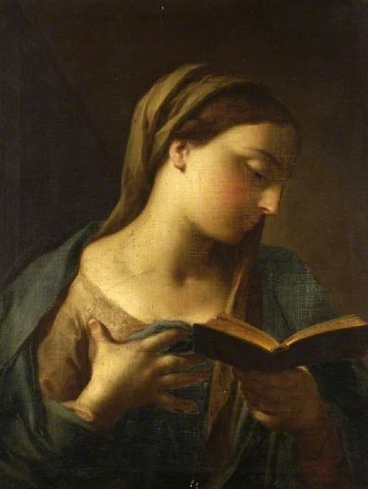 The Virgin reading, by Marcantonio Franceschini, oil, 1698