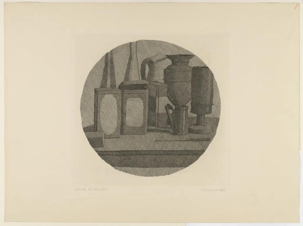 Untitled, by Giorgio Morandi, ink, 1942