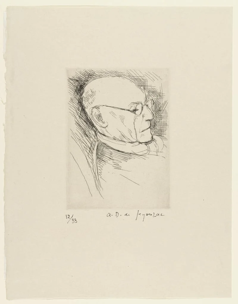 Untitled, by André Dunoyer de Segonzac, ink, 1947