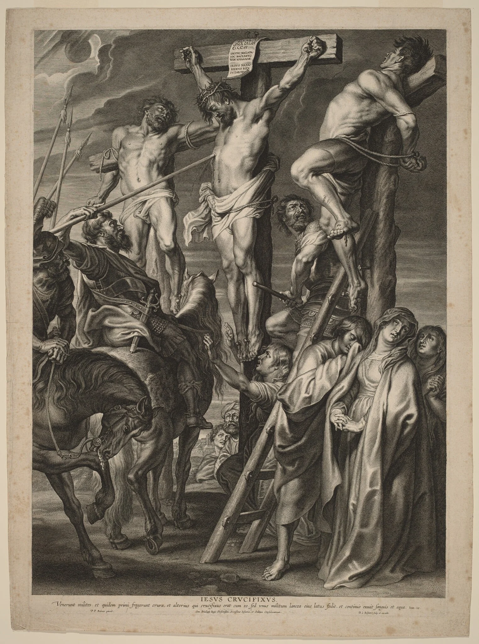 Le Coup de Lance, by Boëtius Adams Bolswert, ink, 1631