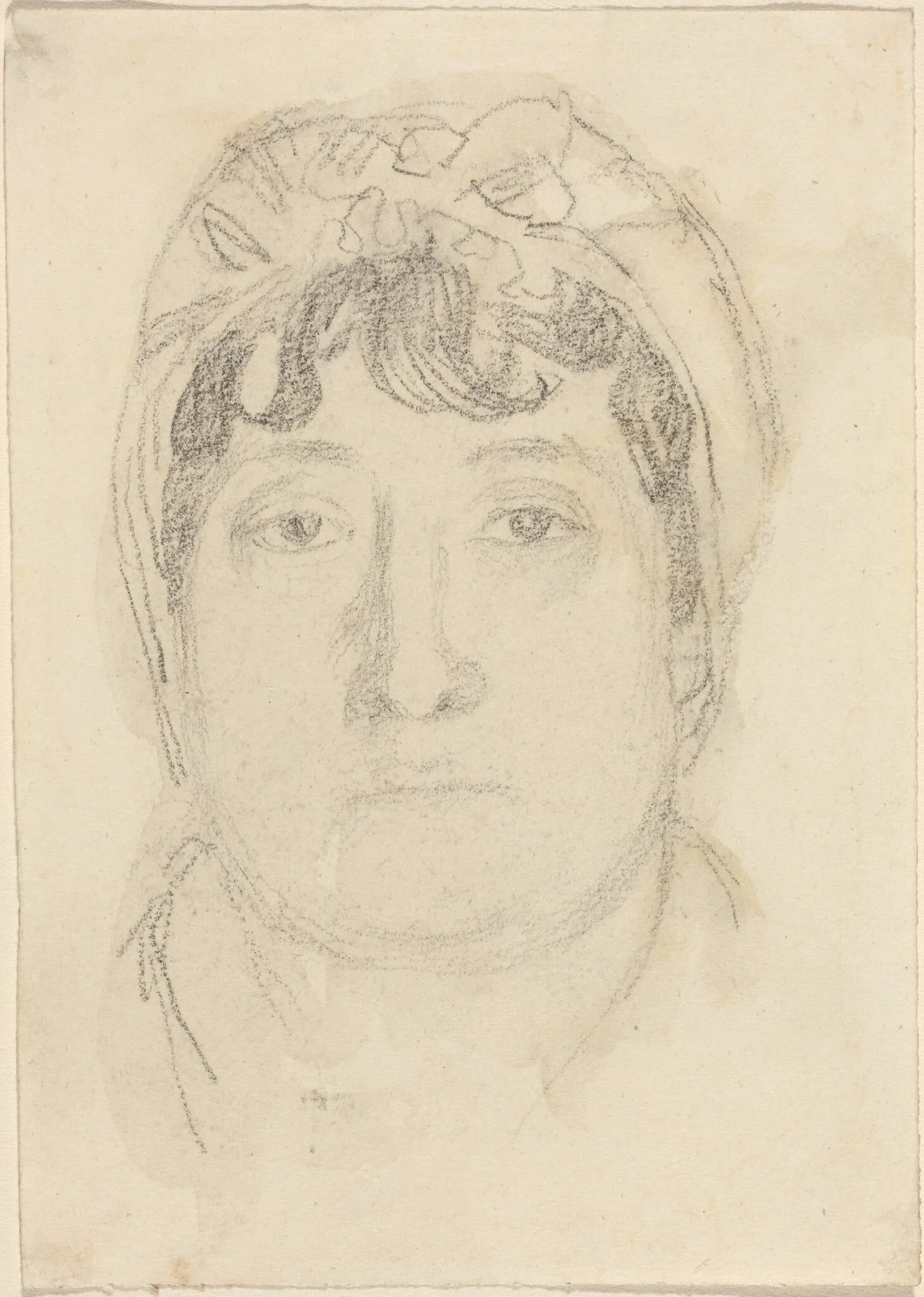 Portrait of a Woman, by John Flaxman, graphite, 1790