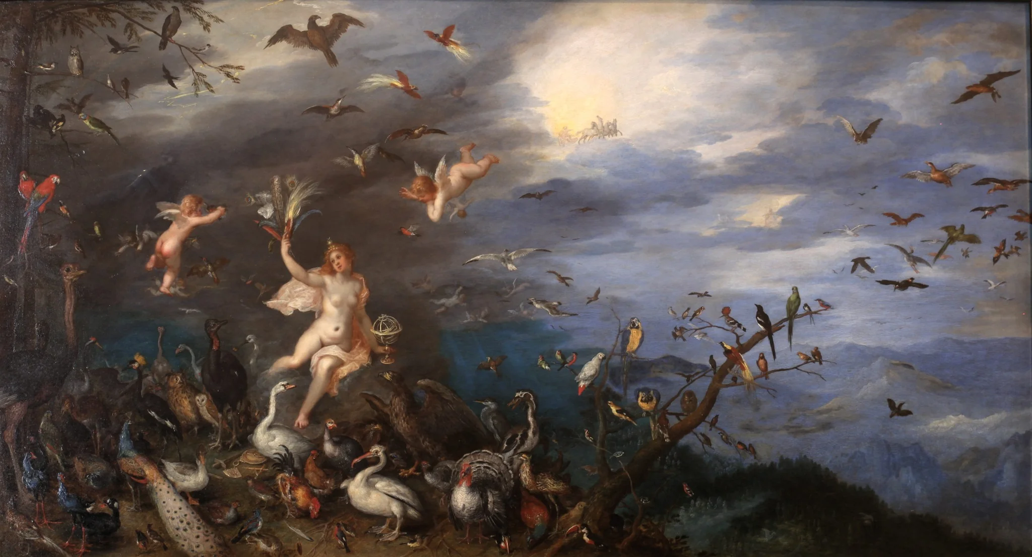 Air, by Jan Brueghel, the elder, oil, 1611