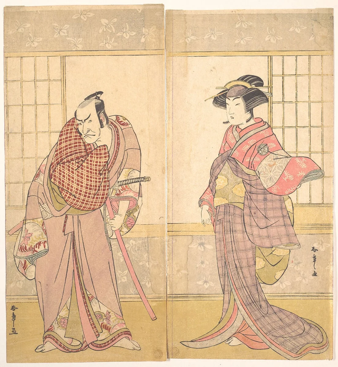 Untitled, by Katsukawa Shunshō, ink, 1780