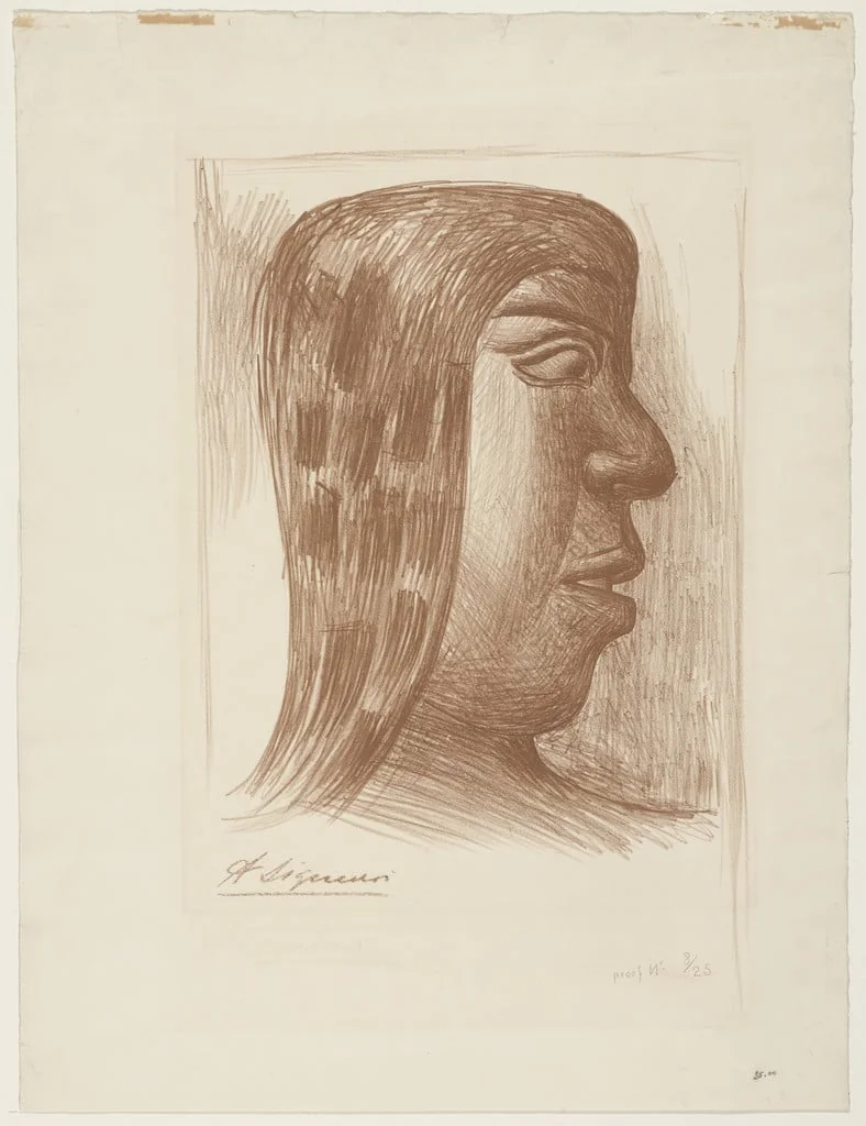 Untitled, by David Alfaro Siqueiros, ink, 1945
