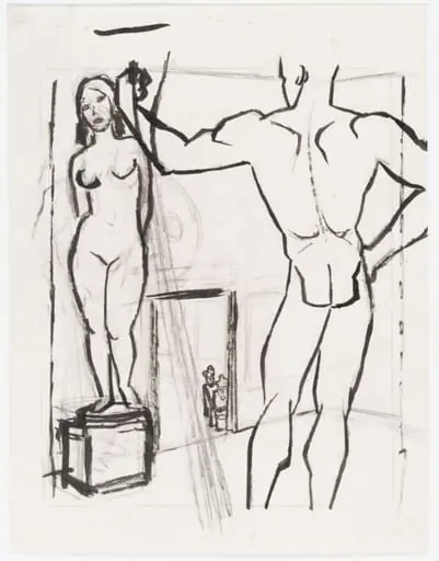 Study for `Ja, was ist denn das?'