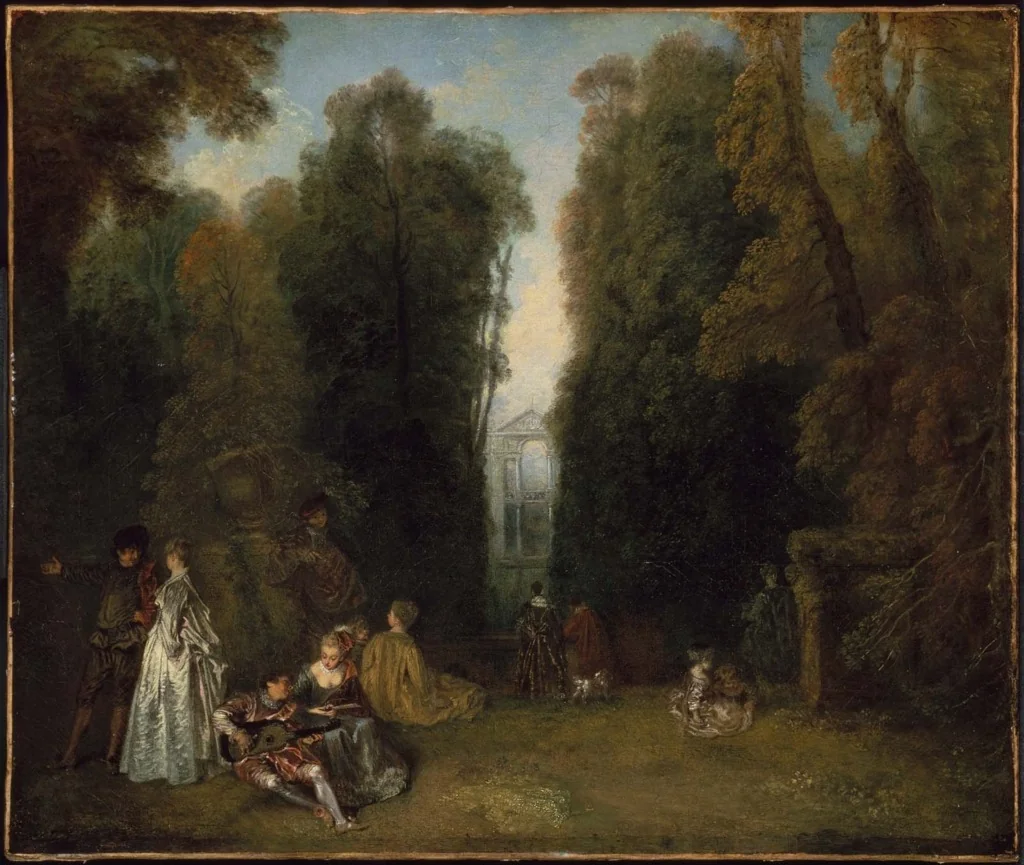View through the Trees in the Park of Pierre Crozat