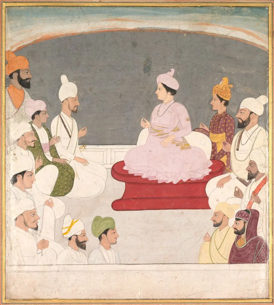 Raja Sansar Chand of Kangra and Courtiers