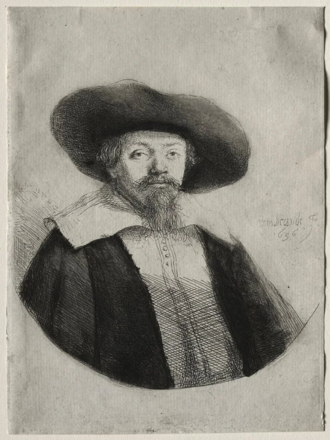 Samuel Manasseh Ben Israel, by Rembrandt, 1636