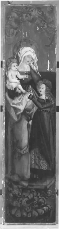 Madonna and Child with Saint Anne (Back: Remnant of a halo)