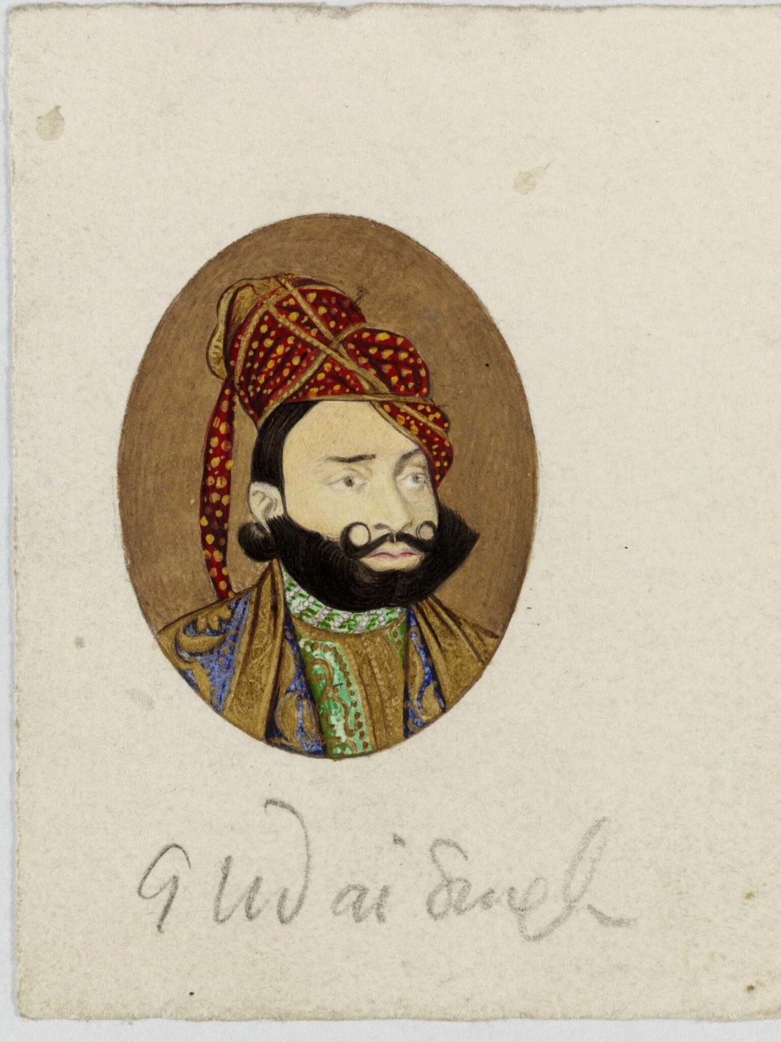 Maharawat Udai Singh, by Unknown, paint, 1890