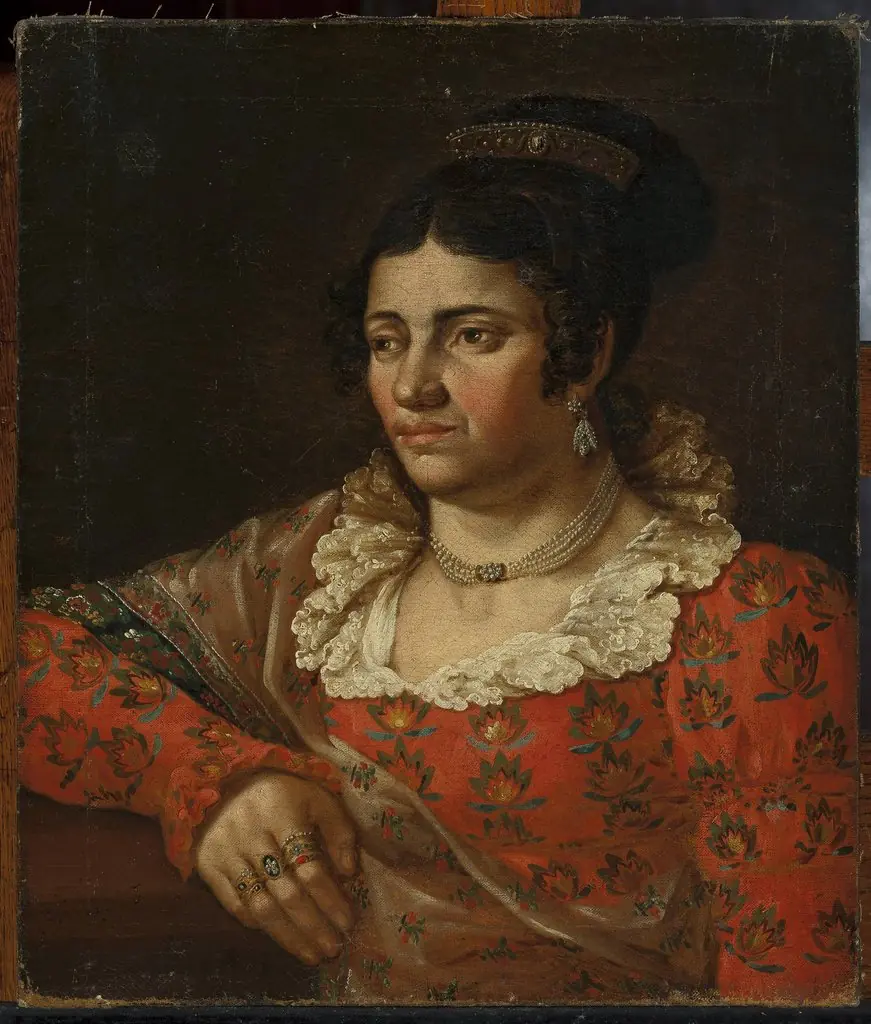 Portrait of Amelia Karolina Teleman, artist’s wife