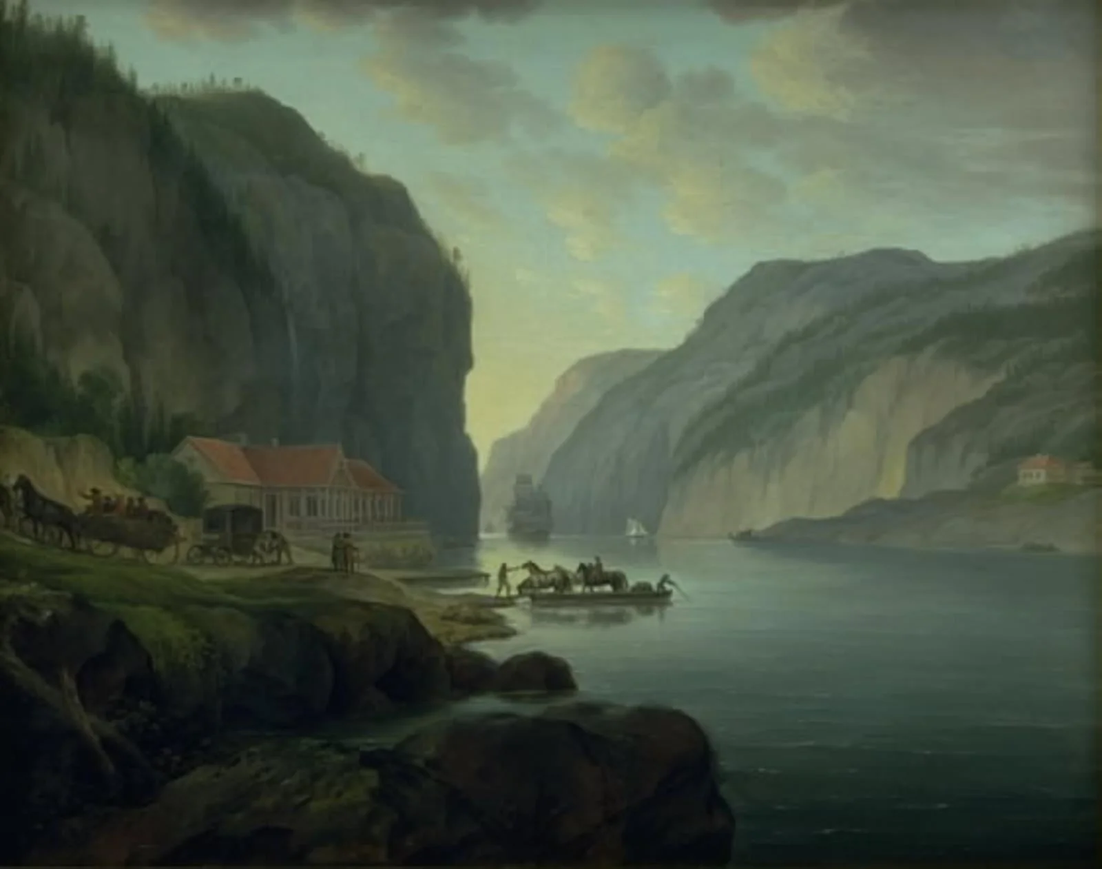 Svinesund nær Frederikshald i Norge, by Unknown, 1789
