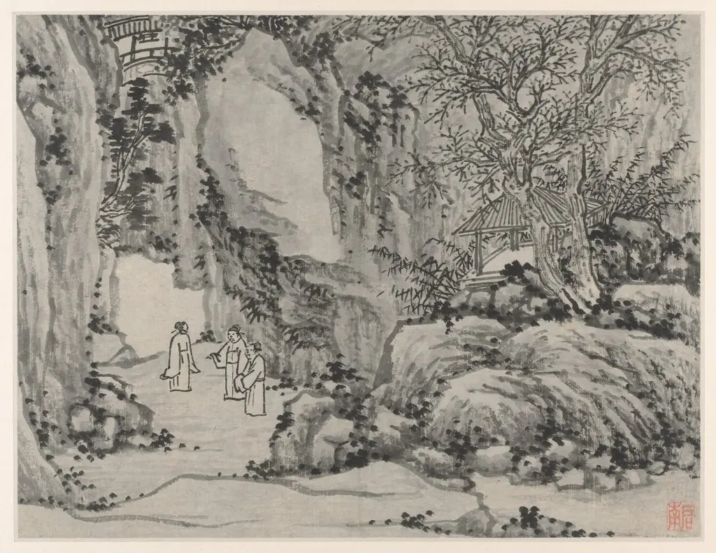 The Sword Spring, Tiger Hill, from Twelve Views of Tiger Hill, Suzhou