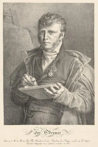 Self-Portrait of the Artist Drawing on a Lithographic Stone