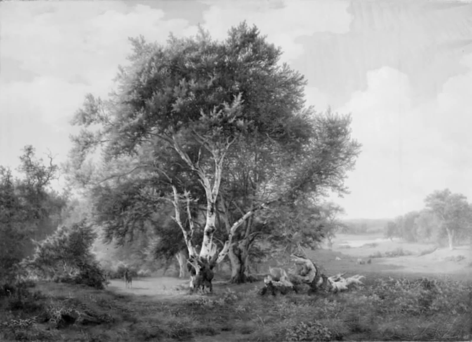 A Landscape near Frederiksborg Castle, by Unknown, unspecified, 1845