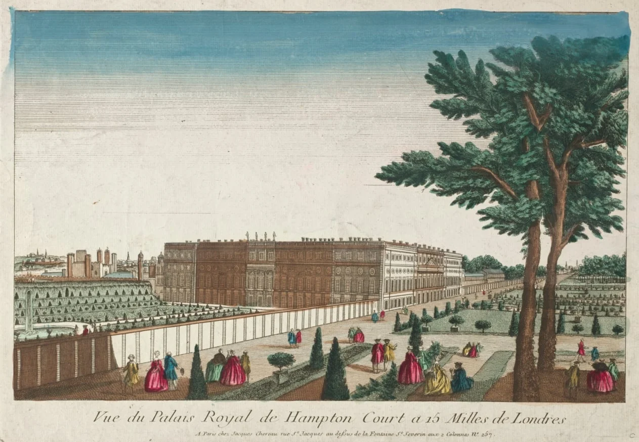 View of the Royal Palace of Hampton Court, by Unknown, 1750
