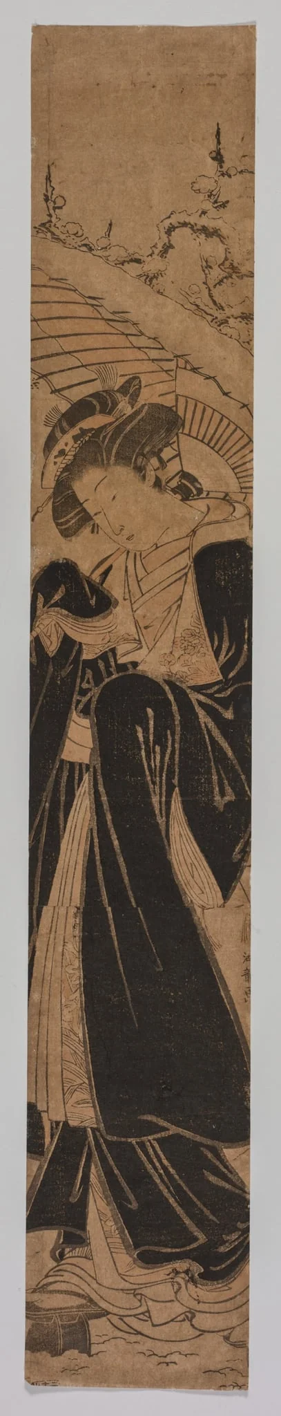 Beauty in Snow, by Isoda Koryūsai, 1774