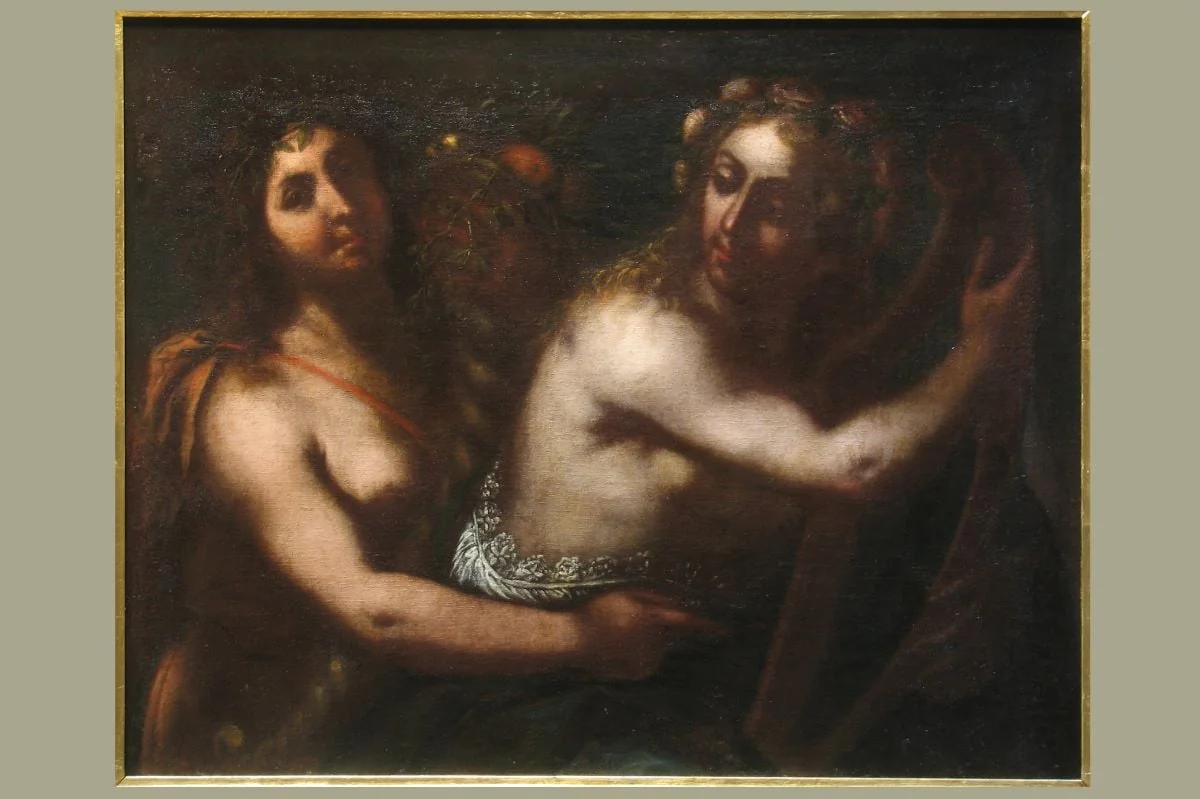 Vertumnus și Pomona (în Reg. Inv.: Vertumnus și Flora)