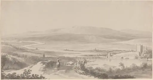Panorama of the Danube near Grinzing